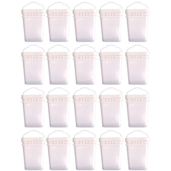 Imagem de Balde Retang 20Lts Para Açucar E Café 20 Pcs