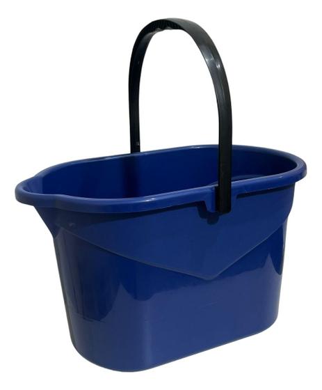 Imagem de Balde Retangular P/ Rodo Rischioto 18l Bico Alça Limpeza