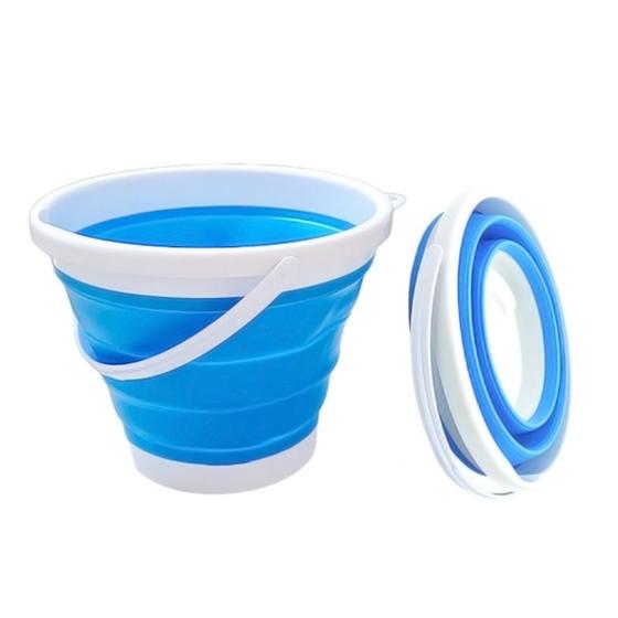 Imagem de Balde Retrátil 10L Dobrável Silicone Com Alça Reforçada