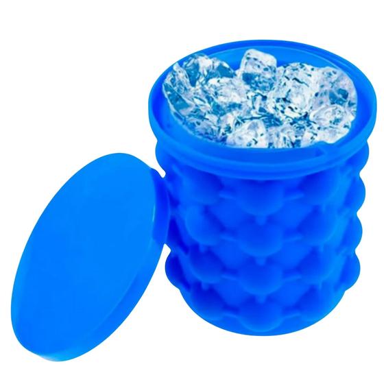 Imagem de Balde Silicone Para Fazer Gelo Rápido Forma De Gelo