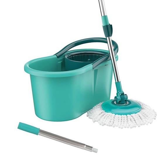 Imagem de Balde Spin Mop 360 Com Esfregão Completo com Refil e Cabo Extensor Flash Limp