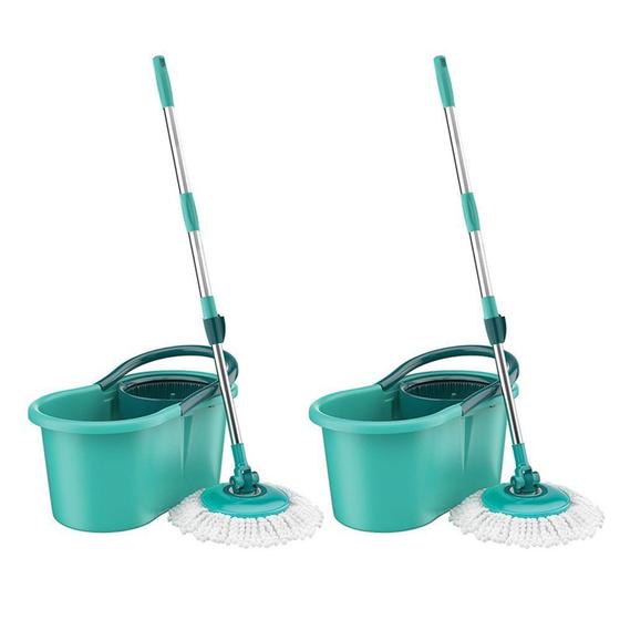 Imagem de Balde Spin Mop 360 Com Esfregão Completo e Refil Flash Limp (Kit 02 Peças)