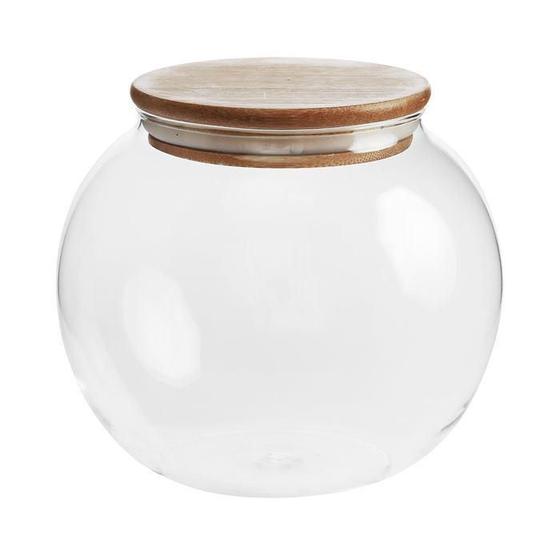 Imagem de Baleiro Borosilicato com Tampa de Bambu - 800Ml