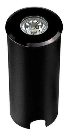 Balizador Luminaria Chão Led 2w Preto Branco Quente 3000k Menor preço em Balizador Luminaria Chão Led 2w Preto Branco Quente 3000k