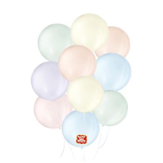 Imagem de Balões P/ Festa (Tema: Candy Colors - Cor: Sortidos - Tam.: 5") - Contém 50 Unidades