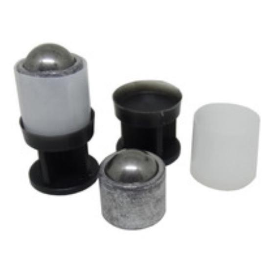 Imagem de Balotes com esfera de aço e buchas de recarga para cart de metal 20