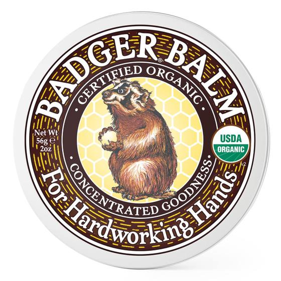 Imagem de Bálsamo cicatrizante para mãos Badger Hardworking Hands 60 ml orgânico