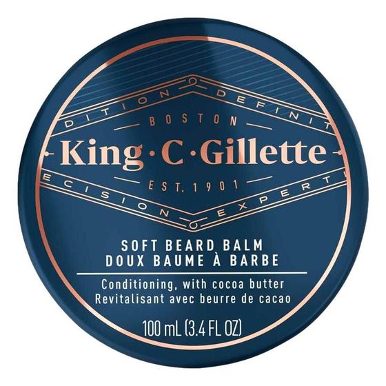 Imagem de Bálsamo Cremoso Para Barba King C. Gillette - 100 Ml