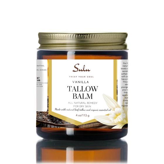 Imagem de Bálsamo de sebo batido SULU ORGANICS Natural para rosto/corpo 113g