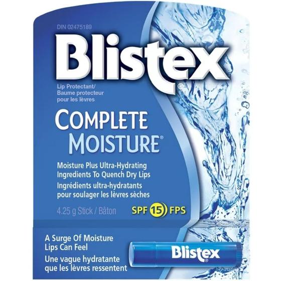 Imagem de Bálsamo Labial Blistex Complete Moisture - Pacote com 12 Unidades (4,4 mL cada)
