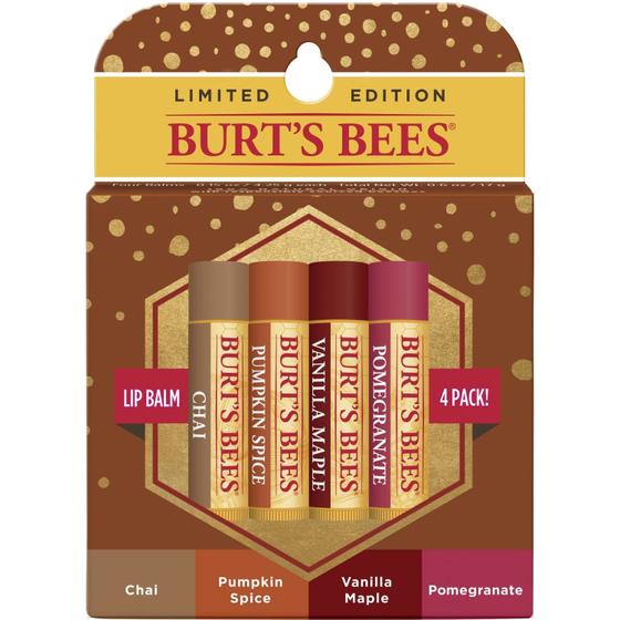 Imagem de Bálsamo Labial Burt's Bees - Kit Inverno com 4 Unidades de 4,25ml (Chai)