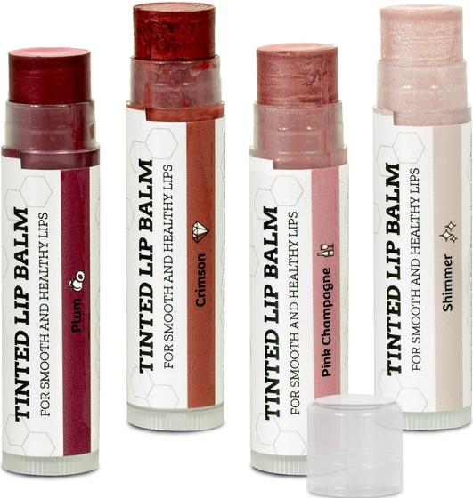 Imagem de Bálsamo Labial Colorido Earth's Daughter - Kit com 4 Cores Variadas