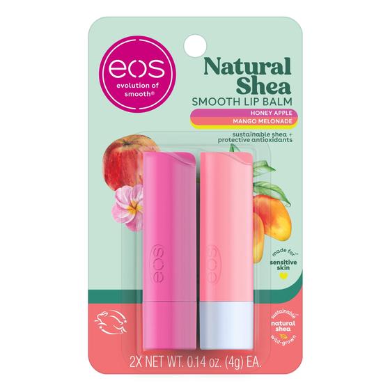 Imagem de Bálsamo Labial eos Natural Shea - Mel, Maçã e Manga (4ml - Pacote com 2)