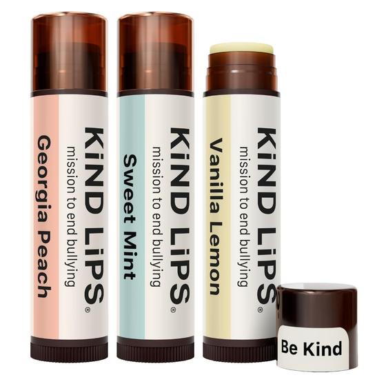 Imagem de Bálsamo Labial Kind Lips USDA Orgânico - 3 Pacotes com Variedade 100% Natural