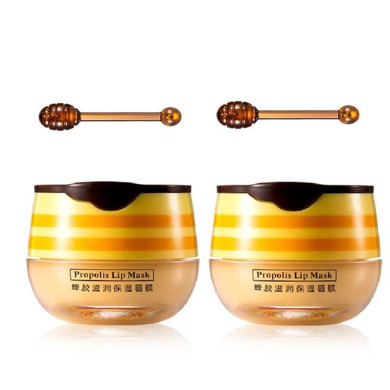 Imagem de Bálsamo Labial Krajiyya Bee Balm Honey Pot com Própolis - 5,5g (2 Unidades)