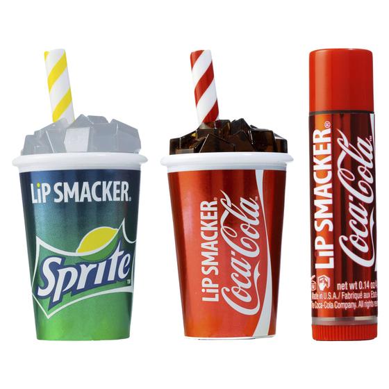 Imagem de Bálsamo Labial Lip Smacker Coca-Cola - Kit com 3 Unidades para Crianças