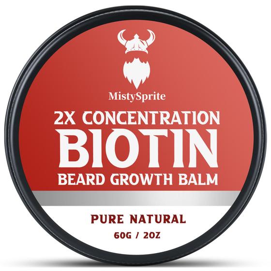 Imagem de Bálsamo para Barba MistySprite 2X - 60ml com Biotina e Aroma de Baunilha