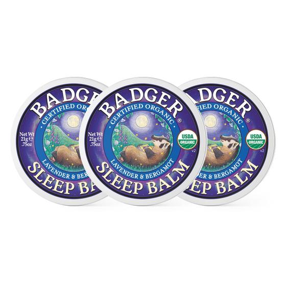Imagem de Bálsamo para Dormir Badger Lavanda e Bergamota - 22ml (Kit com 3)