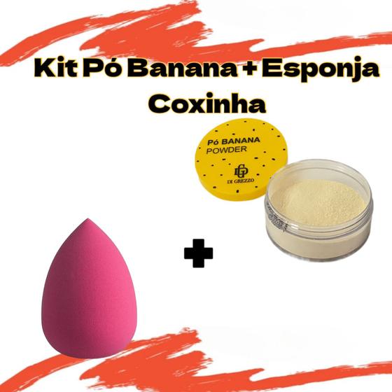 Imagem de Banana Power Finalizador de Maquiagem Ultra Fino  Aveludado Matte + Esponja Coxinha