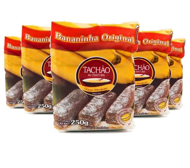 Imagem de Bananinha Original Tachão De Ubatuba 250G - 5 Unidades