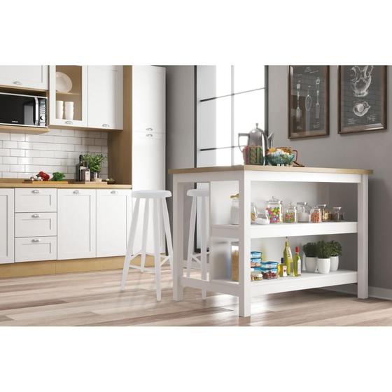 Bancada Gourmet Ilha Cozinha c ilumina Ditália 2Prat CD-1019 Menor preço em Bancada Gourmet Ilha Cozinha c ilumina Ditália 2Prat CD-1019