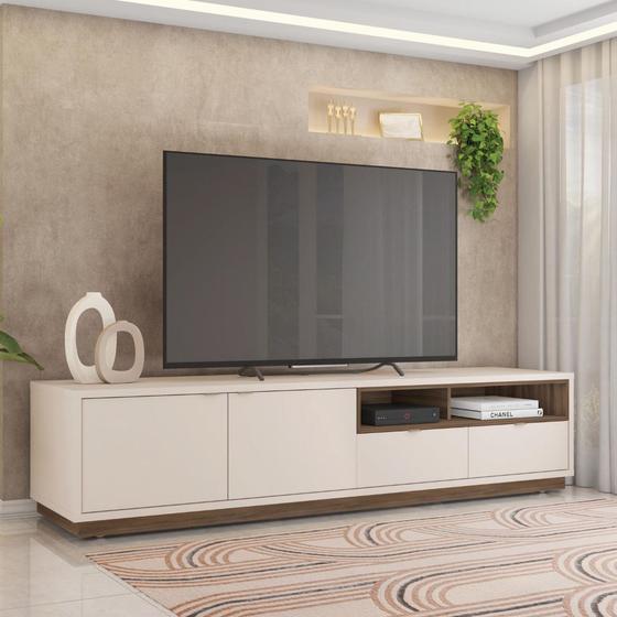 Bancada Rack Para TV até 75 Polegadas 218 Cm Renda Caemmun Menor preço em Bancada Rack Para TV até 75 Polegadas 218 Cm Renda Caemmun