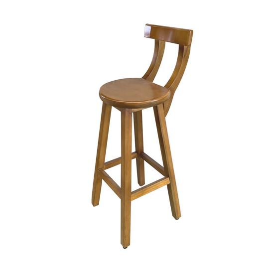Banco Alto Bistrô de Madeira com Encosto Girafa Ideal para Bar e Restaurante Natural Menor preço em Banco Alto Bistrô de Madeira com Encosto Girafa Ideal para Bar e Restaurante Natural