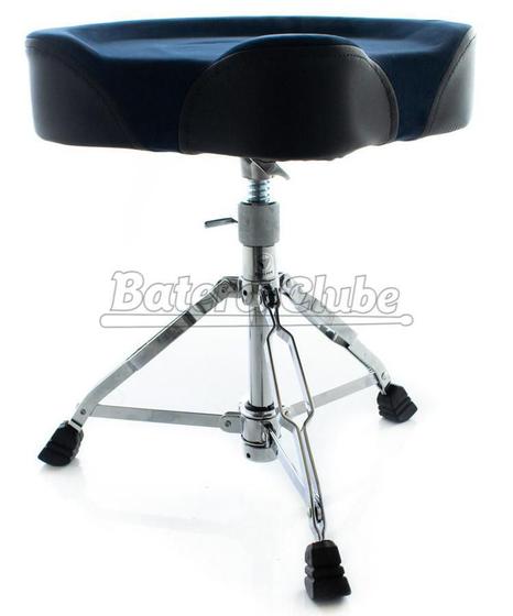 Imagem de Banco Bauer by Torelli BAB39 Azul com Assento Selim Grande e Pernas Duplas Largas Super Confortável