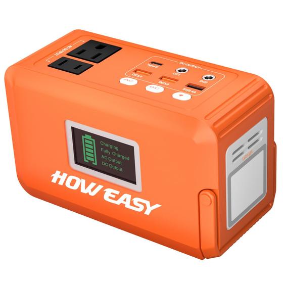 Imagem de Banco de Energia Portátil HOWEASY 24000mAh - 2 Tomadas AC 120W