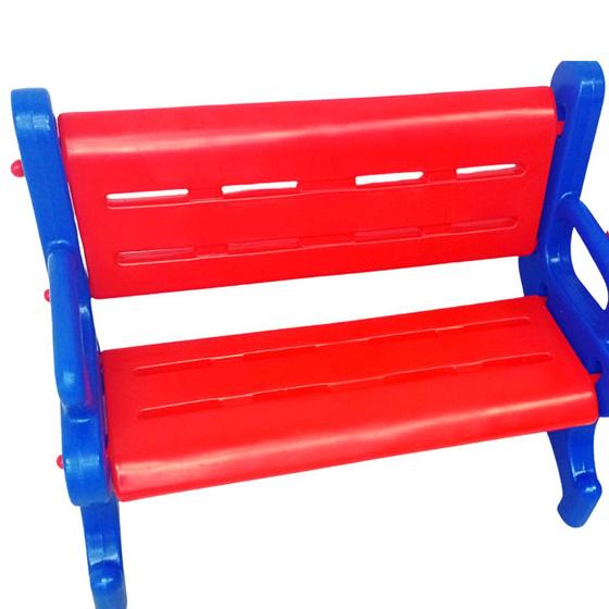 Imagem de Banco Plástico Resistente Junior 2 Lugares-Banco Pequeno Para Meninos e Meninas-Diversas Cores