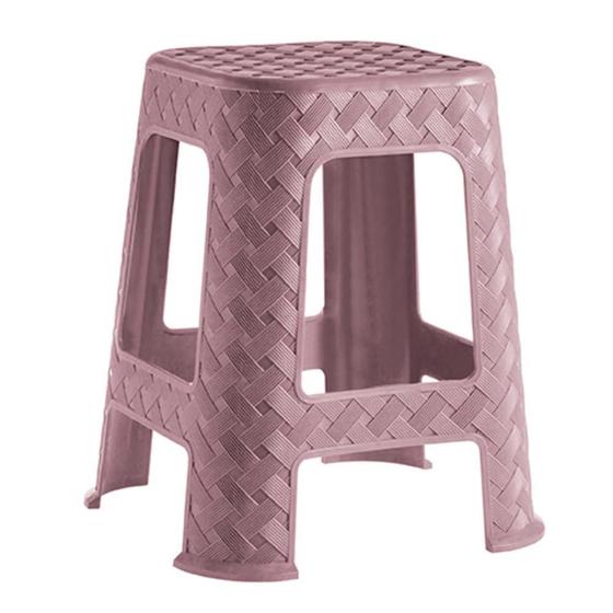 Imagem de Banco Rattan Rose Empalhável De Plástico Premium