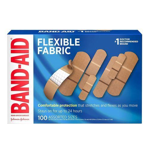 Imagem de Band-Aid - Bandagens Adesivas de Tecido Flexível (4 Pacotes com 100 Unidades)