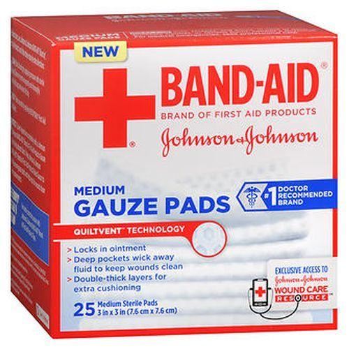 Imagem de Band-Aid Gauze Pads Medium 25 Cada por Band-Aid