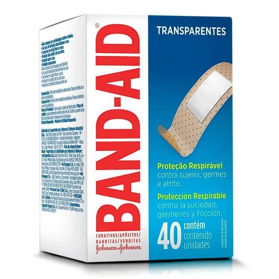 Imagem de Band-aid transparente com 40 unidades