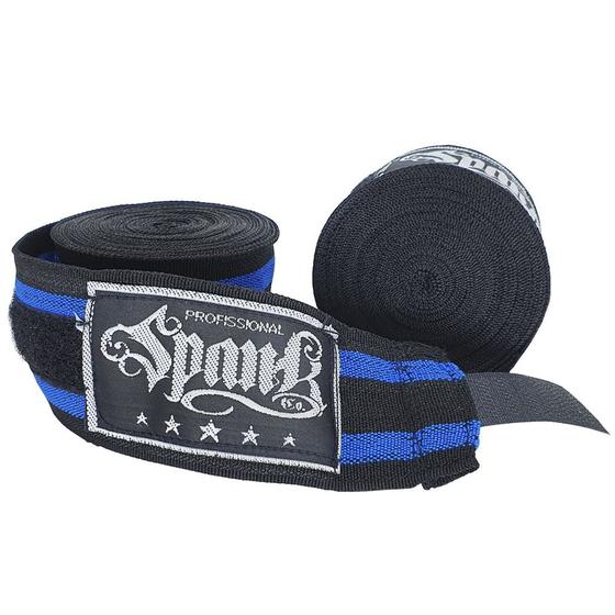 Imagem de Bandagem Atadura Elástica Spank 3 Metros - Preto com Azul