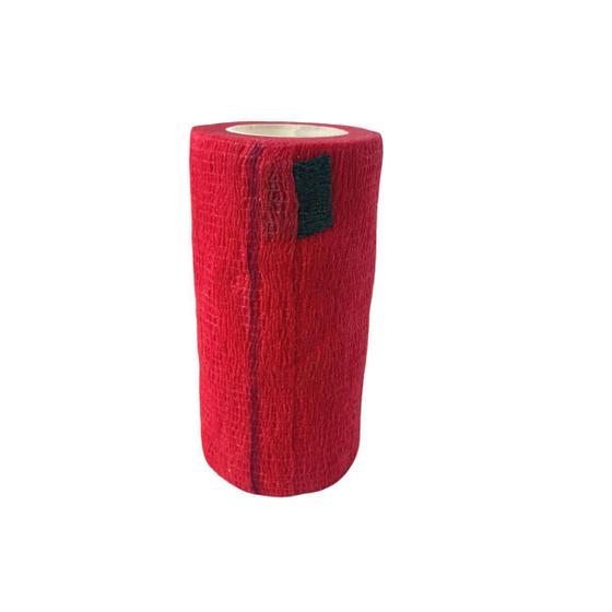 Imagem de Bandagem Elástica Adesiva Flexível 10Cm Vermelha Hppner