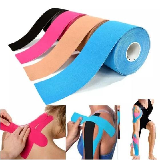 Bandagem Elástica Fita Kinesio Tape Fisioterapia Ortopedia Alivia a Dor Lesão Muscular Atleta Esporte Academia 5cm X 5m é boa?