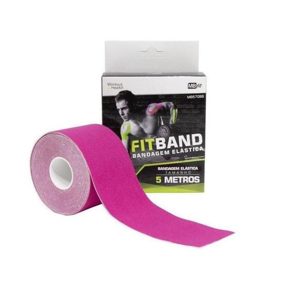 Imagem de Bandagem Elástica Fita Kinesio Tape Fisioterapia Ortopédica