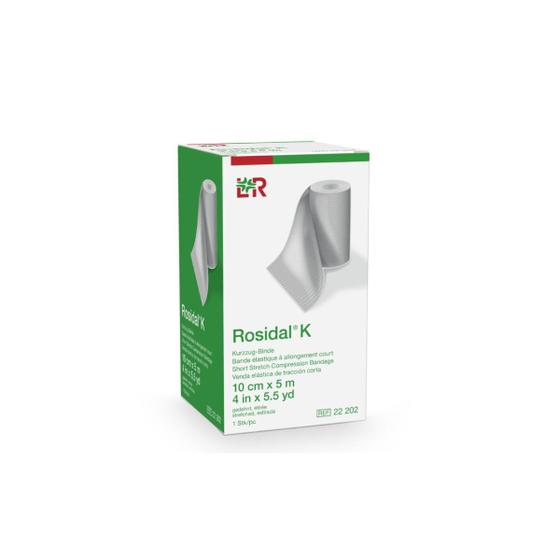 Dc Rauscher Bandagem Rosidal K 10CM X 5M de Curto Estiramento E Alta Compressao ...