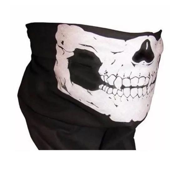 Imagem de bandana balaclava de caveira tubular com proteção UV touca mascara pesca ciclismo