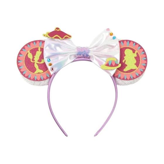 Imagem de Bandana de Meninas Disney com Lantejoulas e Arco - Castelo, Foguete e Mickey