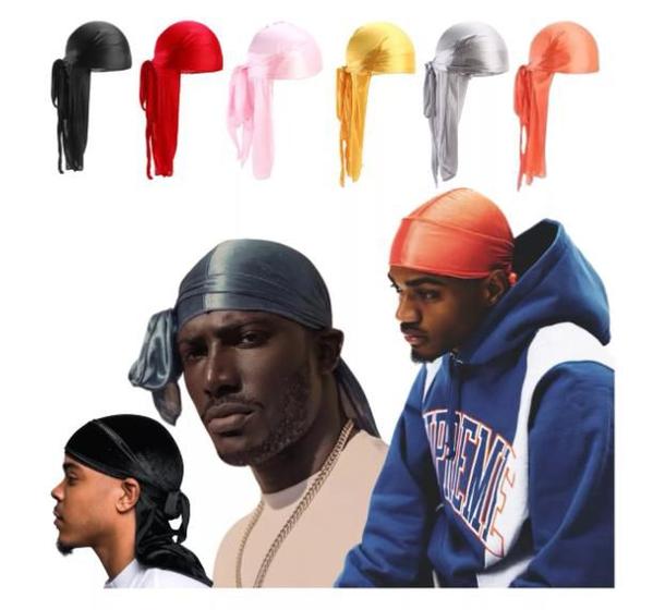 Bandana Dureg Durag Waves Dread Hip Hop Rap Trap Unissex Cor BRANCO