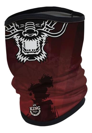 Imagem de Bandana máscara pesca king brasil red dragon 6 proteção uv30