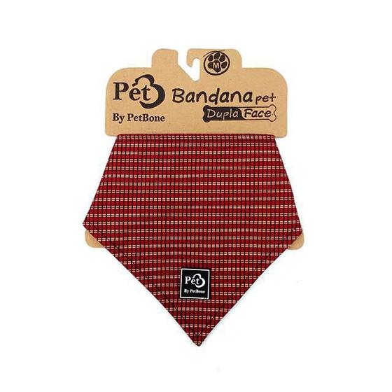 Imagem de Bandana Pet Petbone M - Luxo Vermelha