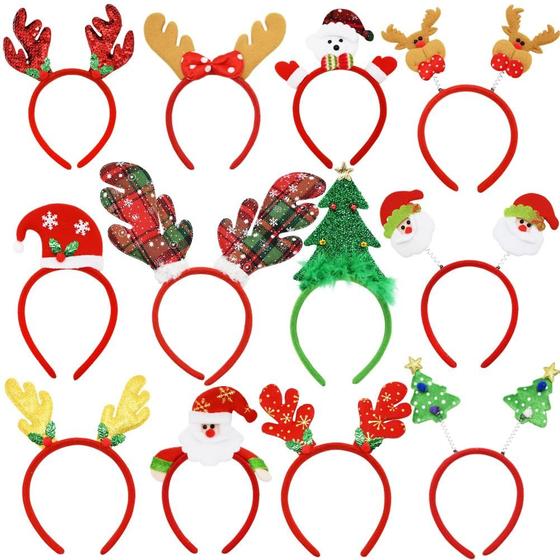 Imagem de Bandanas CAMIRUS Christmas Reindeer, 12 peças para festa