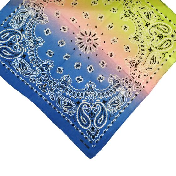 Imagem de Bandanas Degradê Colorida Lenço Feminino Masculino