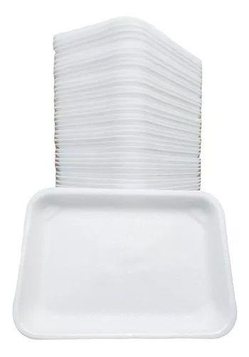 Imagem de Bandeija Isopor B2 100Unid 21X14Cm Refeiçao Descartavel