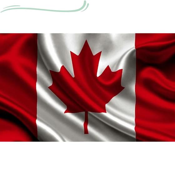 Imagem de Bandeira CANADÁ 1,50x0,90mt Copa do Mundo Feminino