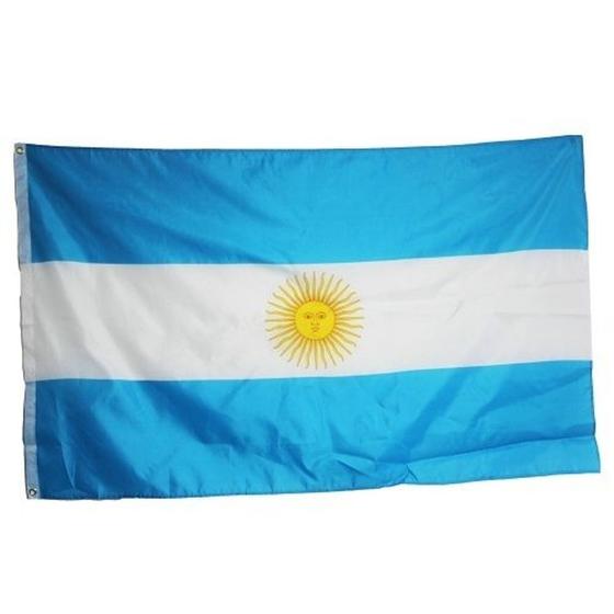 Imagem de Bandeira da Argentina Dupla Face - 90cm x 150cm