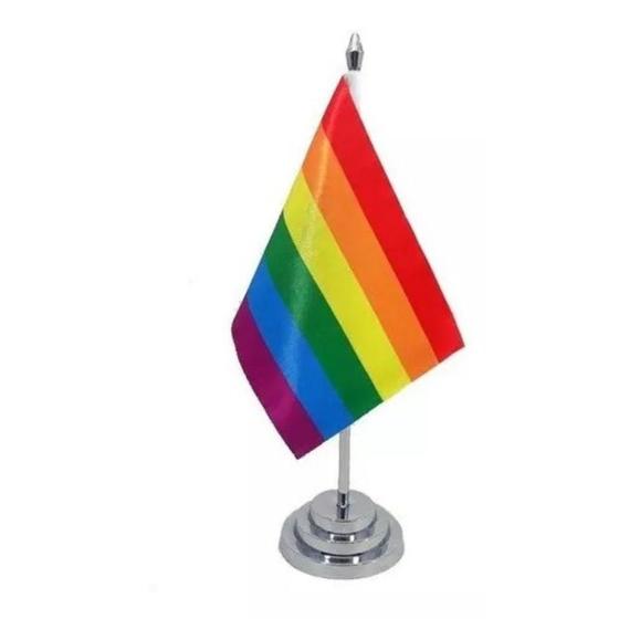 Imagem de Bandeira de Mesa 29 cm - LGBT - Orgulho Gay - GLS